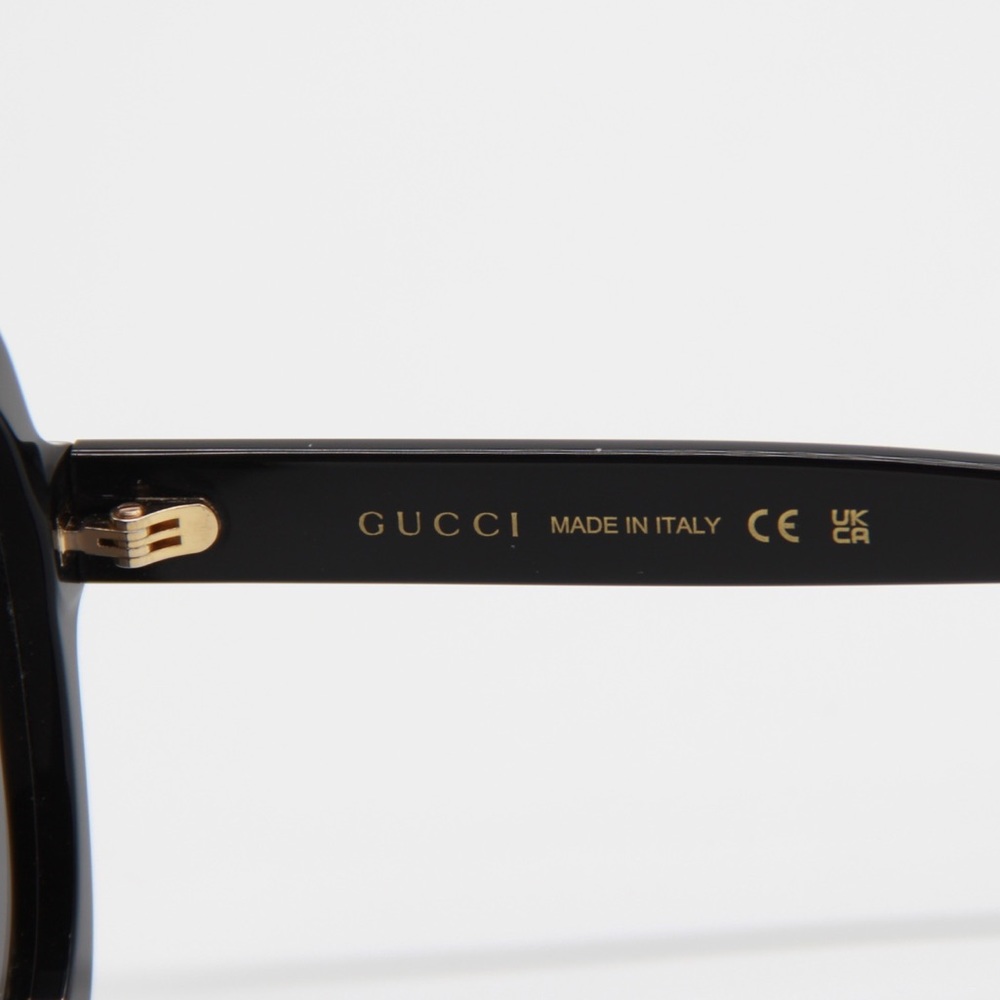 NEW GUCCI GG1240S 001 BLACK WOMEN OVERSIZED SUNGLASSES GUCCI - Picture 11 of 15